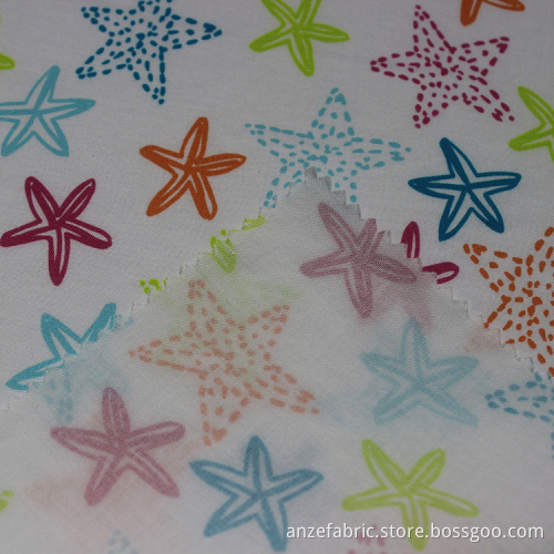 Kain katun rayon custom print kain poplin